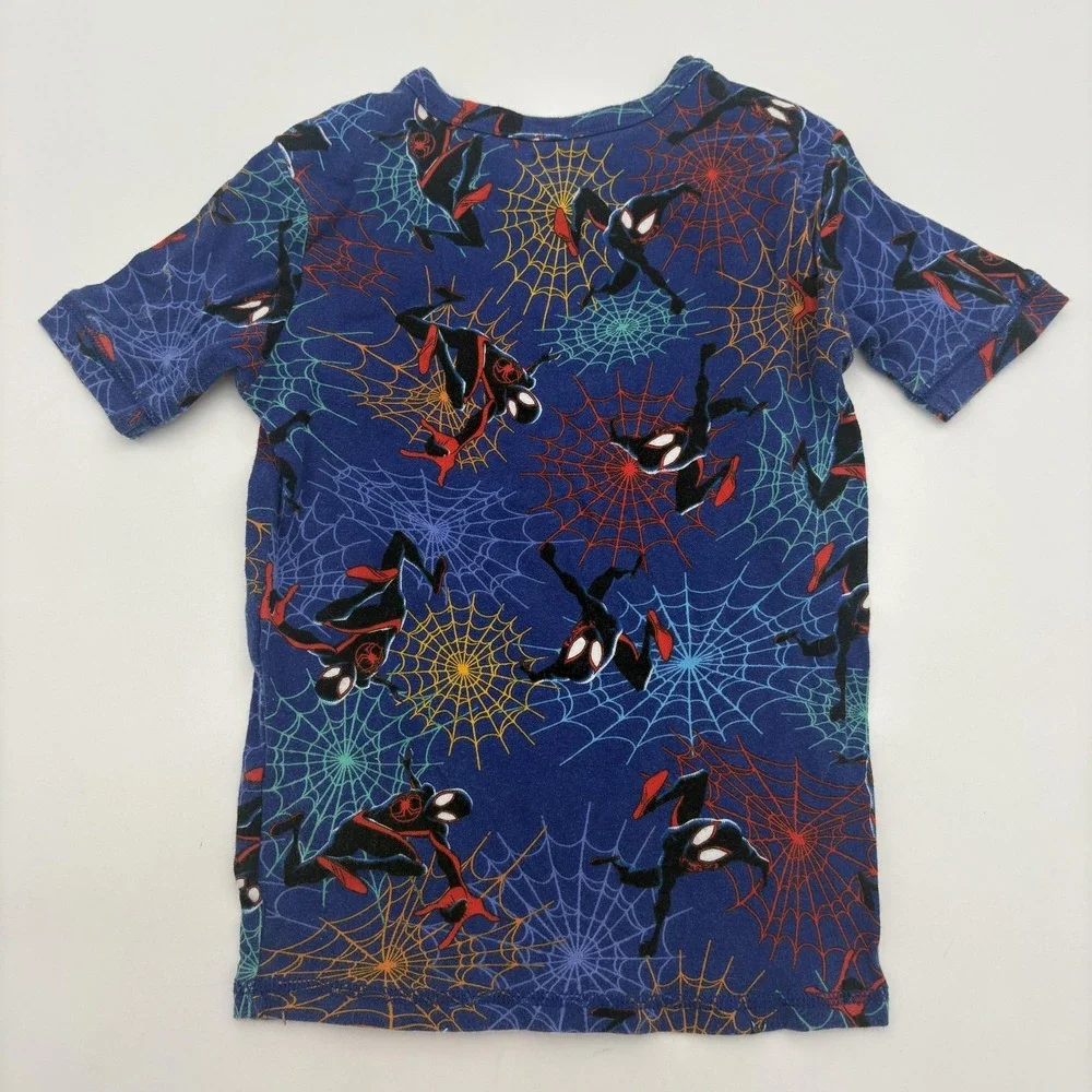 Marvel‎ Pajama Top Kids 12 Blue Spider-Man Across Spider-Verse Graphic Shirt